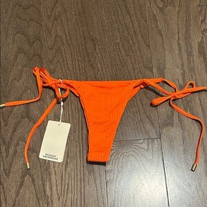 Monday Swimwear Palma Bottom Papaya Rib
